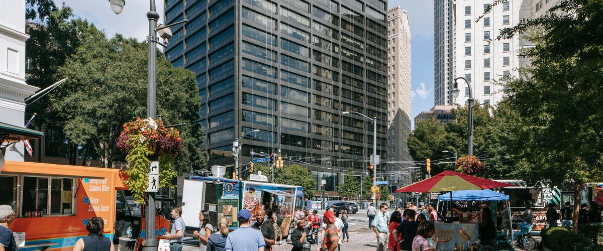 Woodruff Park which includes street scenes