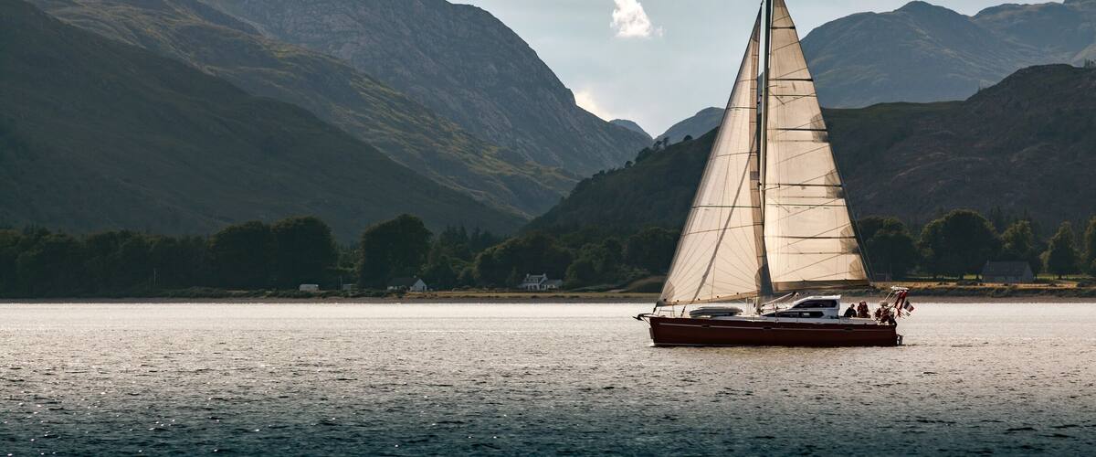The beautiful Loch Tay in Scotland.