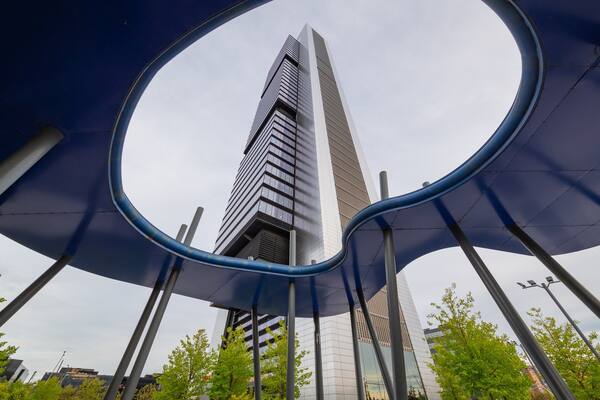 Four Towers Business Area showing a high rise building