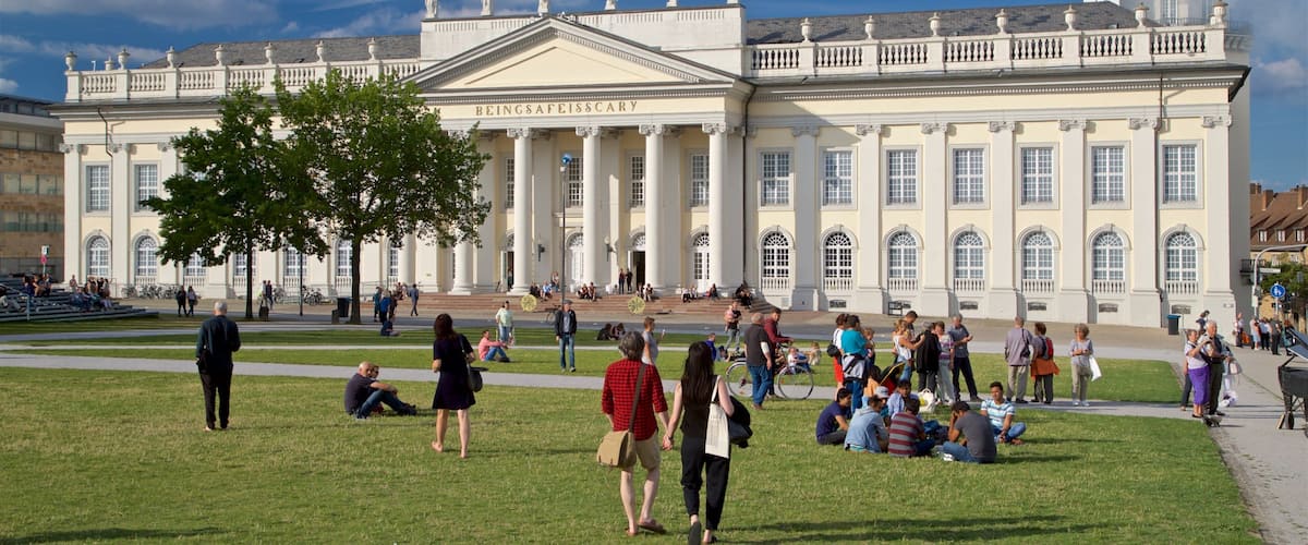 Kassel which includes a garden, heritage architecture and street scenes