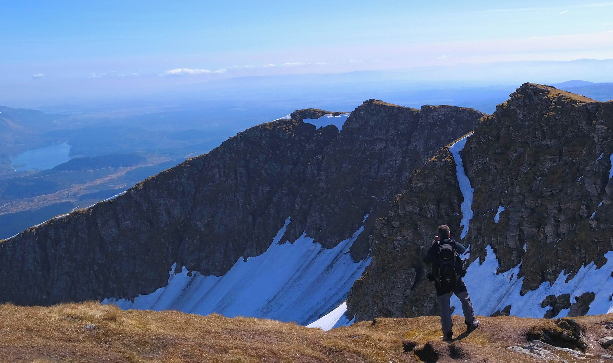 Looking south from Ben Lomond, on a beautiful spring day.