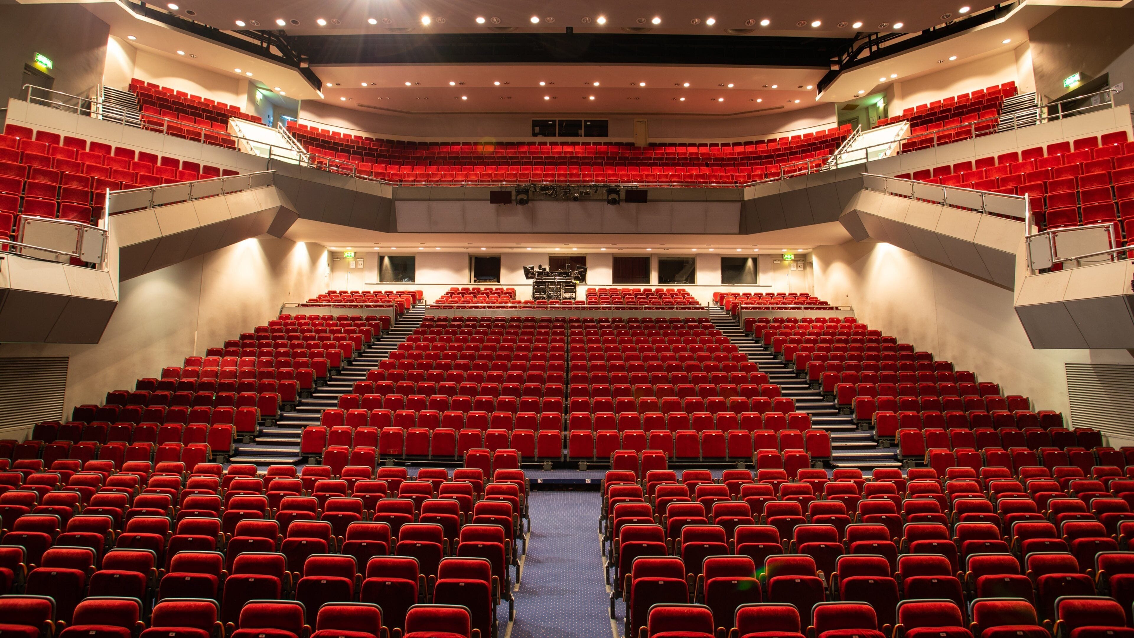 Venue Cymru showing interior views and theater scenes