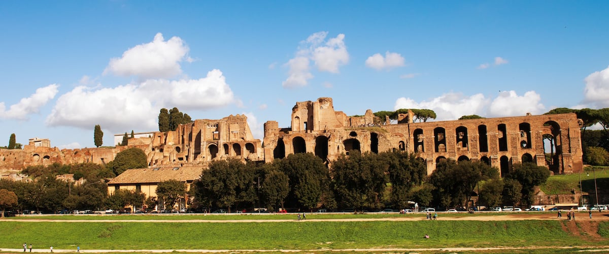 Circus Maximus: ancient Roman stadium, the Palatine hill - Circo