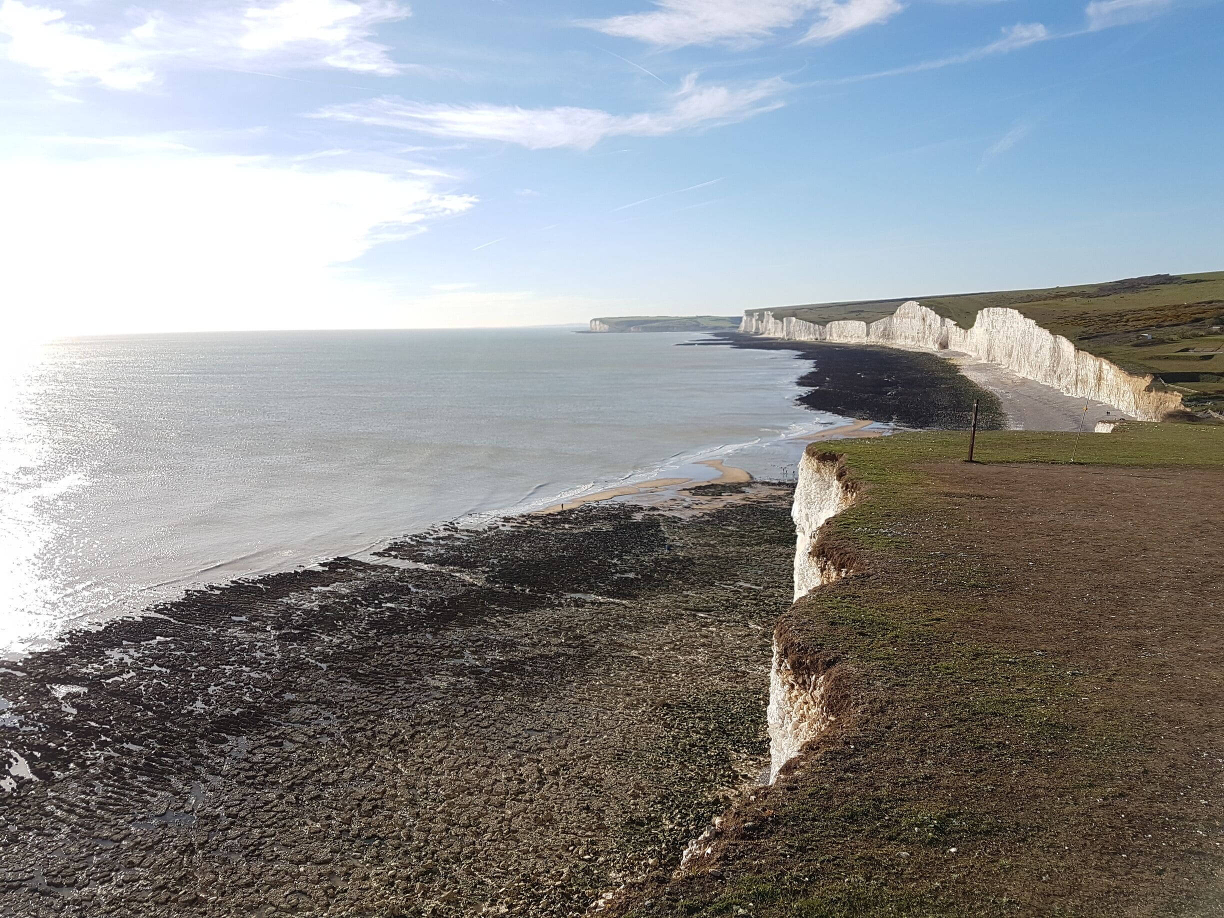 Lovely place to see the Seven sisters and if interested you can also hike along the ridge!