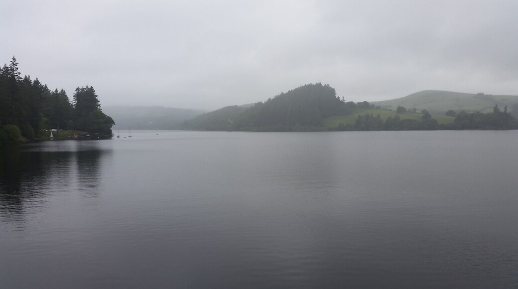 Look how steady the water is. So peaceful.
