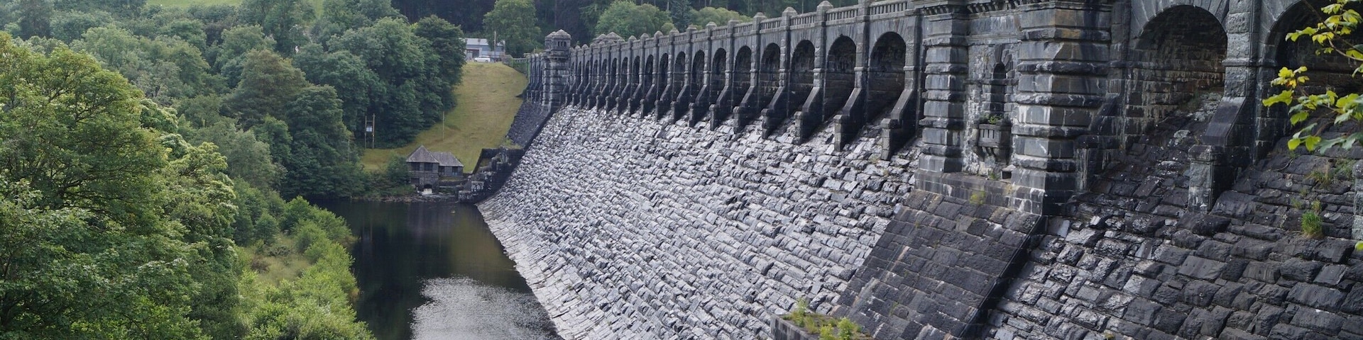 The Dam at Lake Vyrnwy.