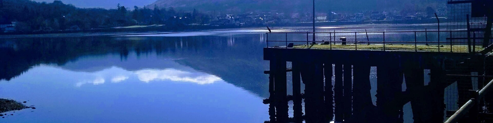 A lovely spring day on the pier next to the torpedo testing station in Arrochar. #arrochar #camping