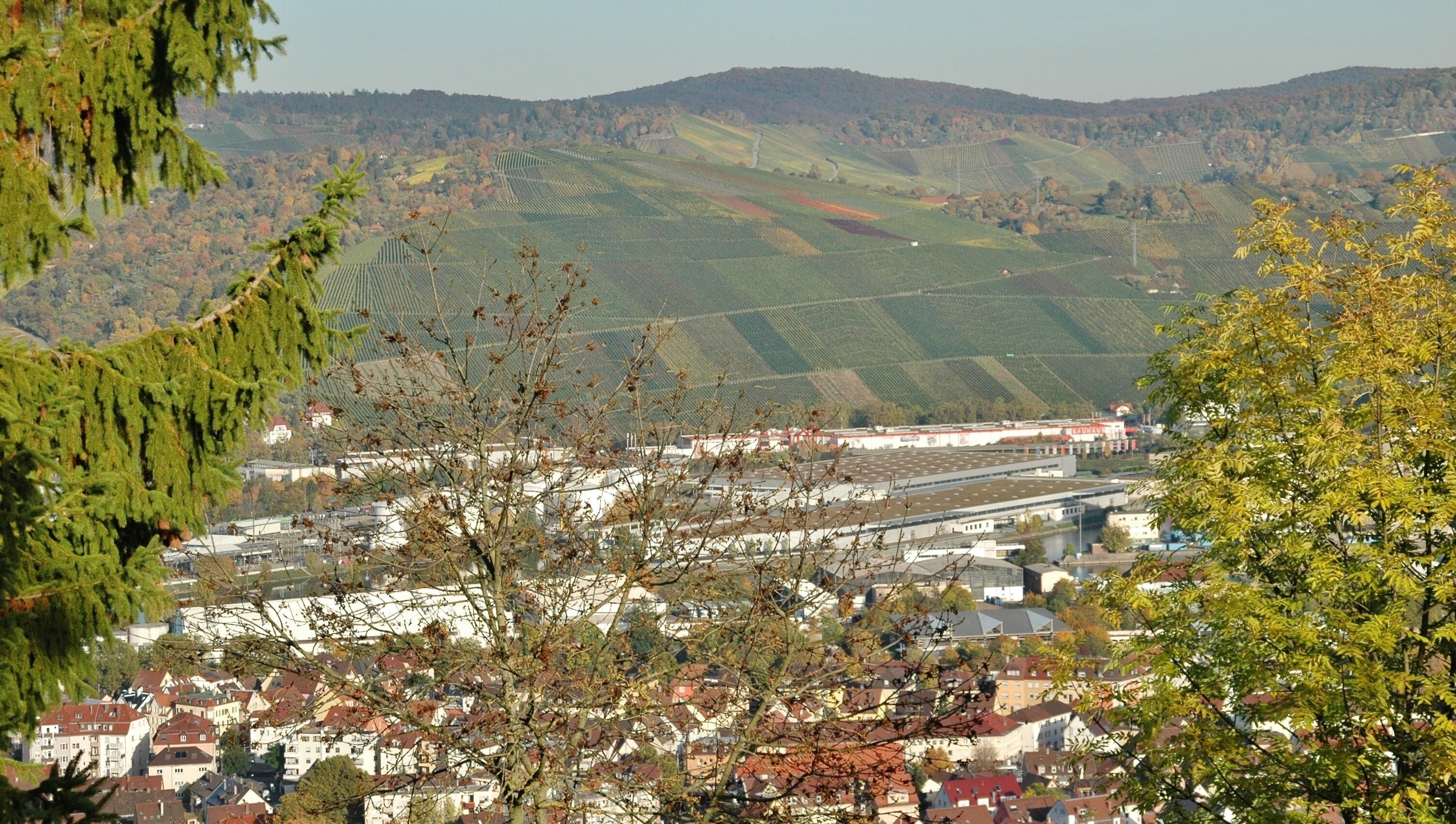 Blick Richtung Hafen Stuttgart