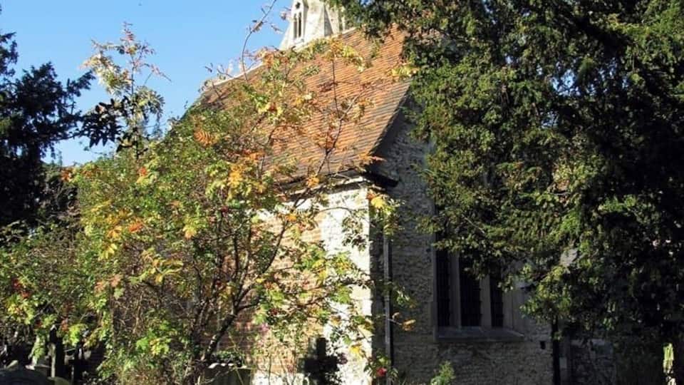 The Lumley Chapel, Cheam, south London (formerly Surrey), seen from the southeast