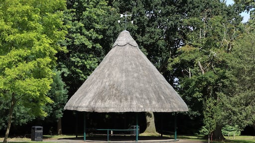 Thatched bandstand, Braintree and Bocking Public Gardens, Braintree, Essex, UK (Landscape photo)