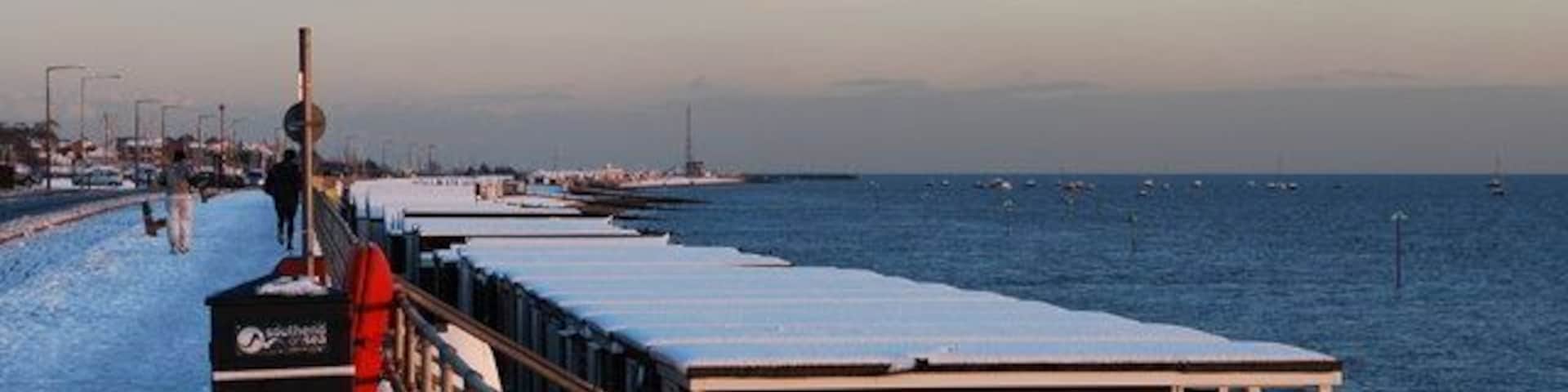 Southend to Shoeburyness A winter version of the other photo I took from here.