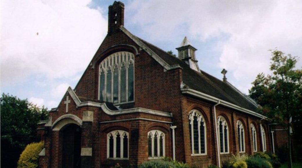 Church of England parish church of St Barnabas, Emmer Green, Reading, Berkshire. Built in 1924.