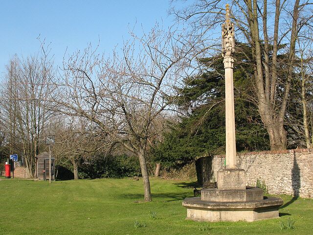 East Malling war memorial A memorial on the village green.