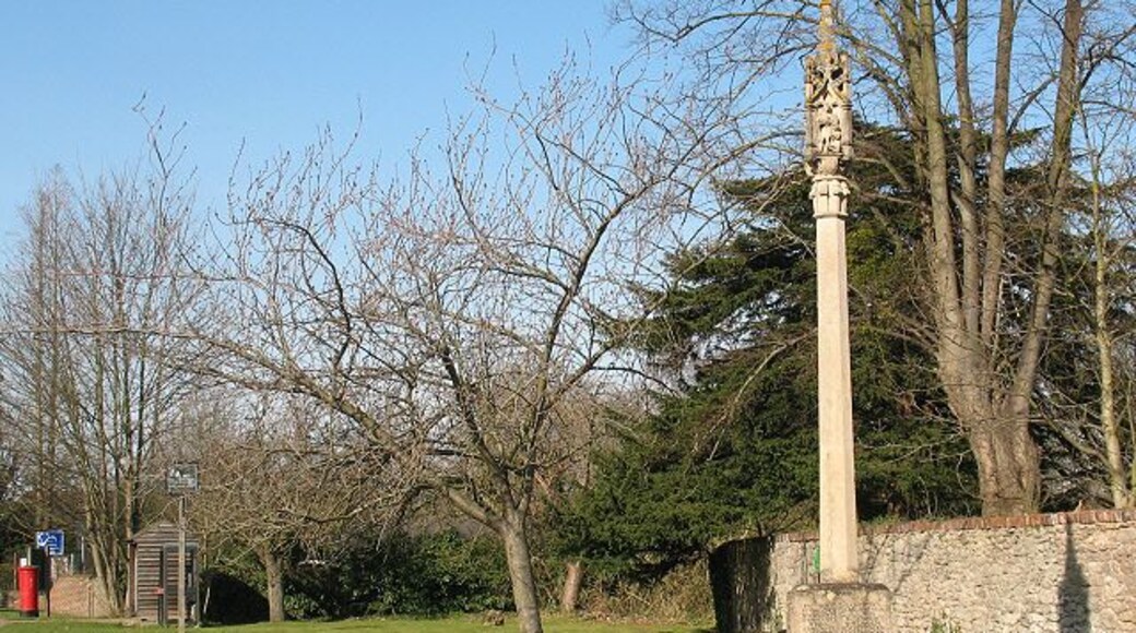 East Malling war memorial A memorial on the village green.