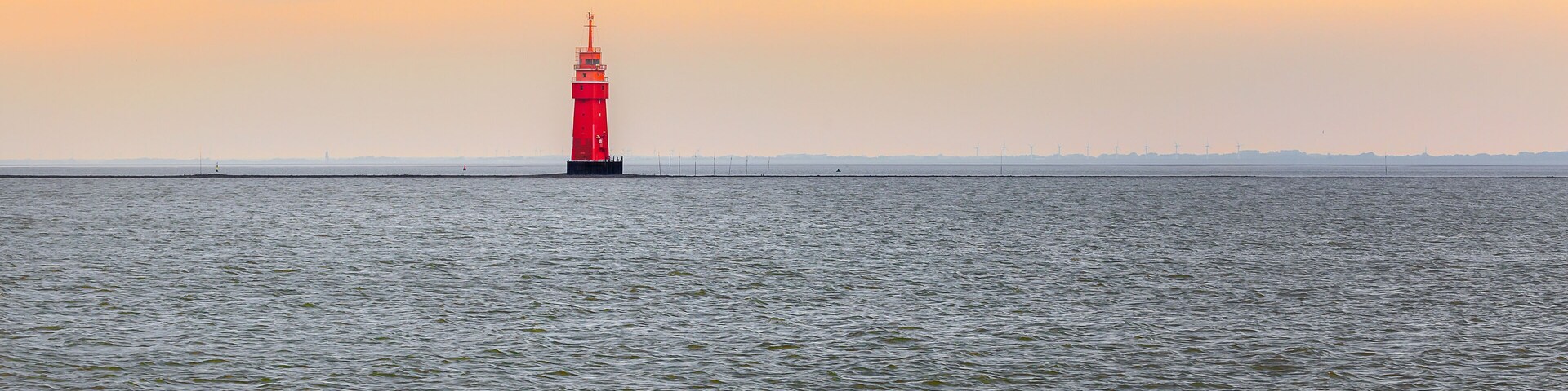 Lighthouse Robbenplate in the Aussenweser