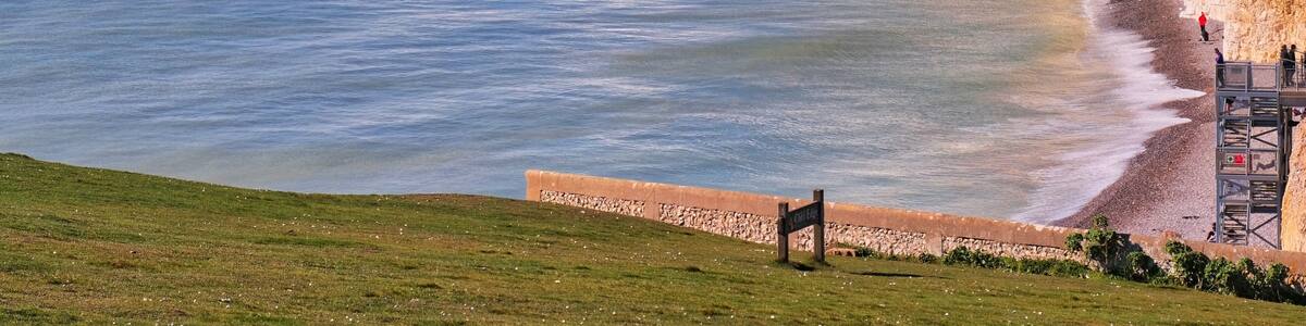 A view of the Seven Sisters from Birling Gap in East Sussex. Being a National Trust location there’s plenty of room to park along with information on walks in the area.