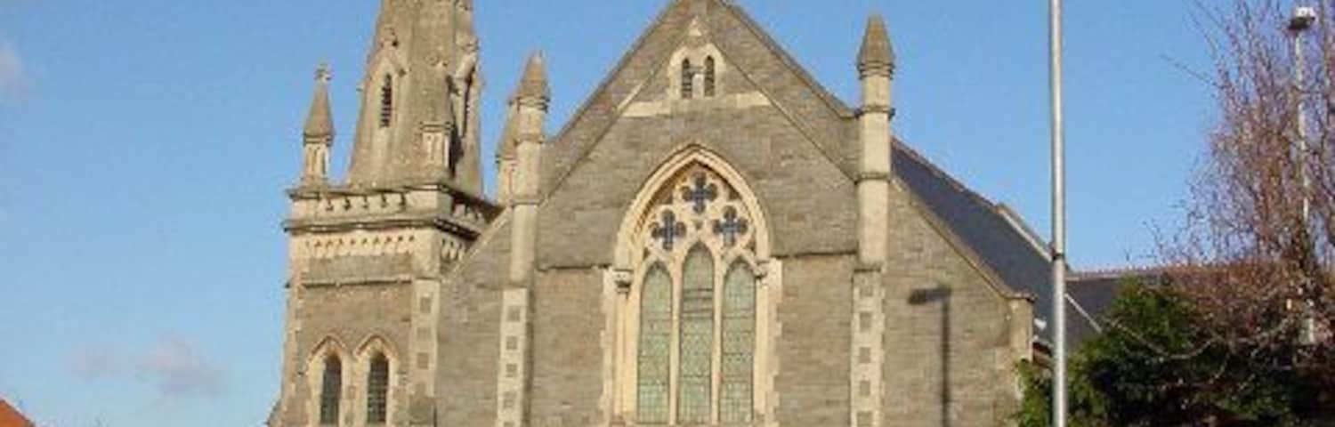 Westbury-on-Trym Methodist Church. Originally built in 1889, it replaced an older chapel that had been used by the congregation.