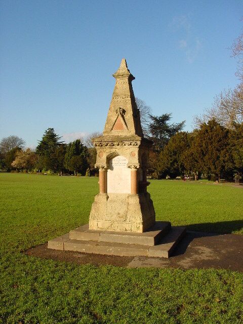 Queen Victoria's Jubilee fountain, Canford Park. A Grade II listed monument. It was erected in 1897 by the parishioners of Westbury-on-Trym "To Commemorate the completion of sixty years of the beneficent reign of Her Most Gracious Majesty Queen Victoria". It originally stood on the site of the current War Memorial 103882.