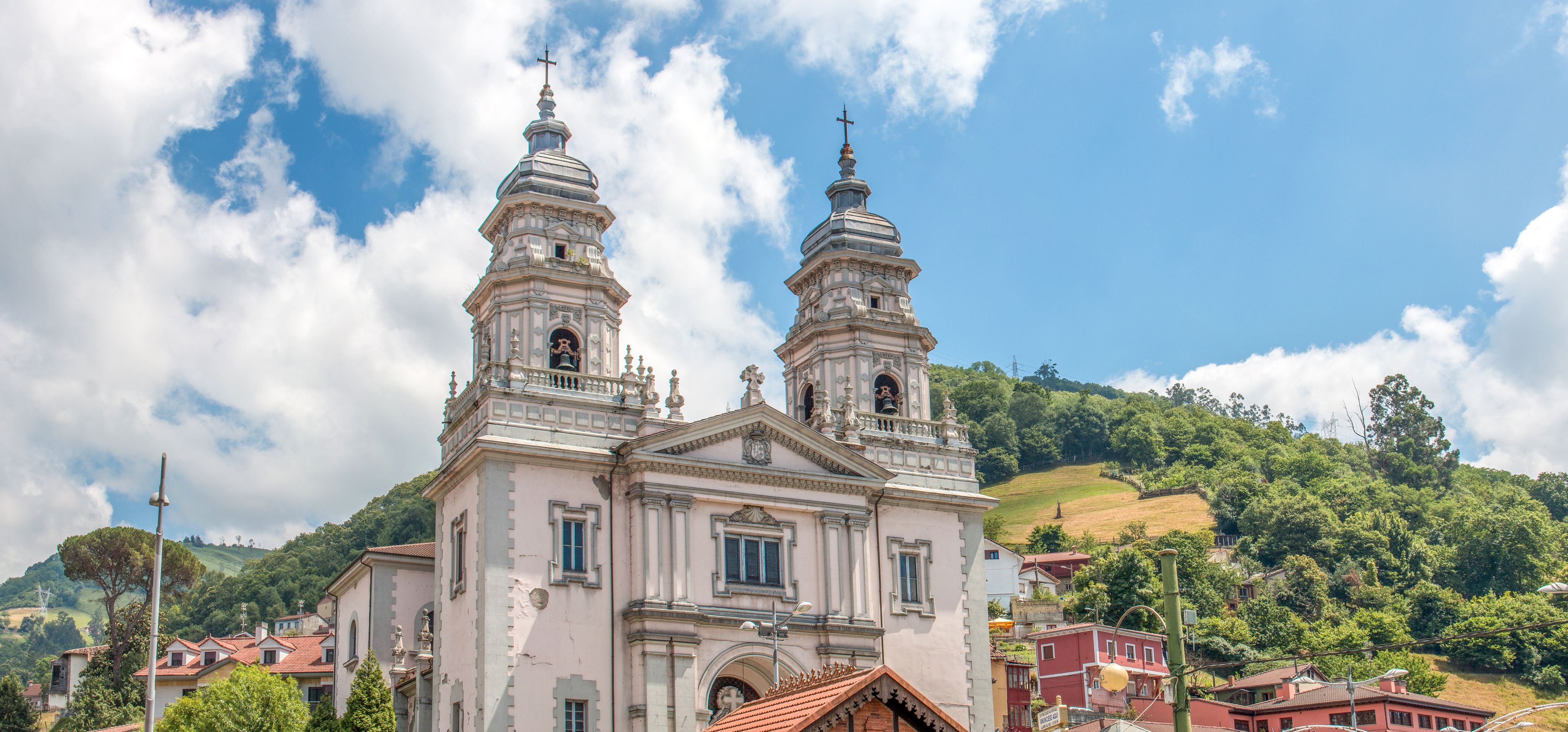 Church in Mieres (in Spanish Iglesia de San Juan) at a place called Plaza Requexu in Northern Spain Asturias