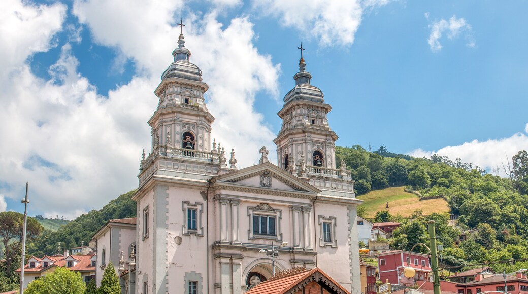 Church in Mieres (in Spanish Iglesia de San Juan) at a place called Plaza Requexu in Northern Spain Asturias
