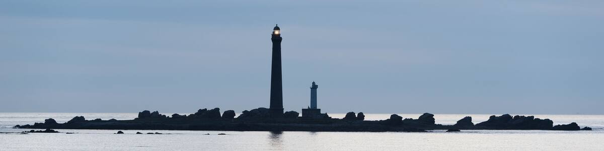 Lighthouses, Ile Vierge France, Brittany, Department Finistere