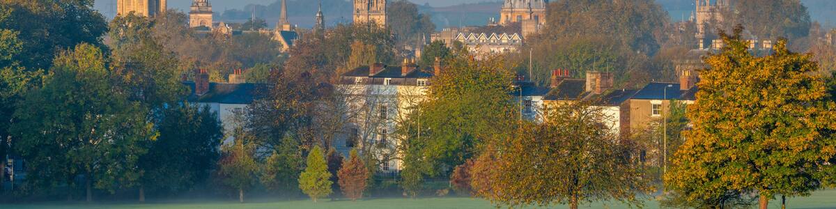 UK, England, Oxfordshire, Oxford, City skyline from South Park