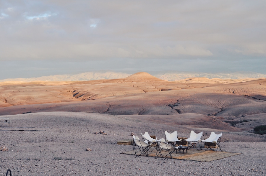 Glamping setup in the Moroccan Desert; Shutterstock ID 1116419615; Purchase Order: -