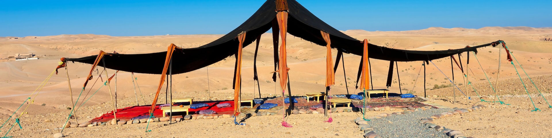 berber tent in the agafay desert