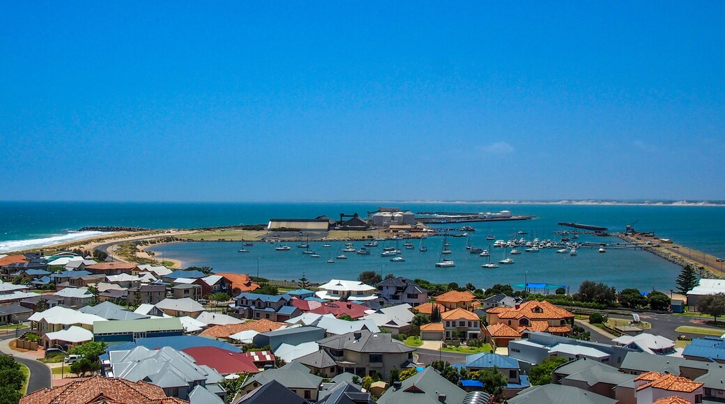 Beautiful view over Bunbury in Western Australia on a sunny summer day