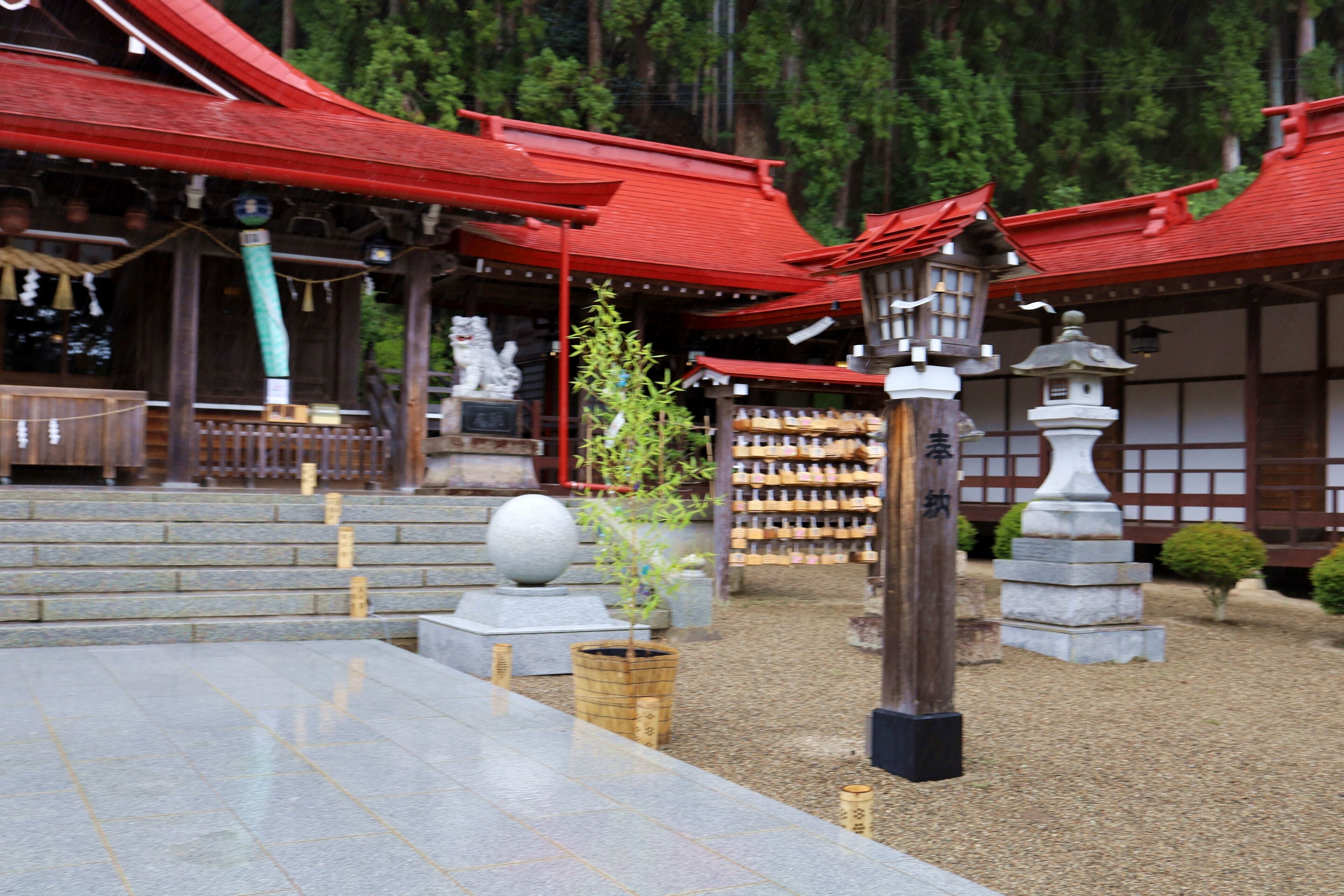 Iwanuma, Miyagi Prefecture, Japan, August 14, 2024.The scenery around Kinhebi-sui Shrine.