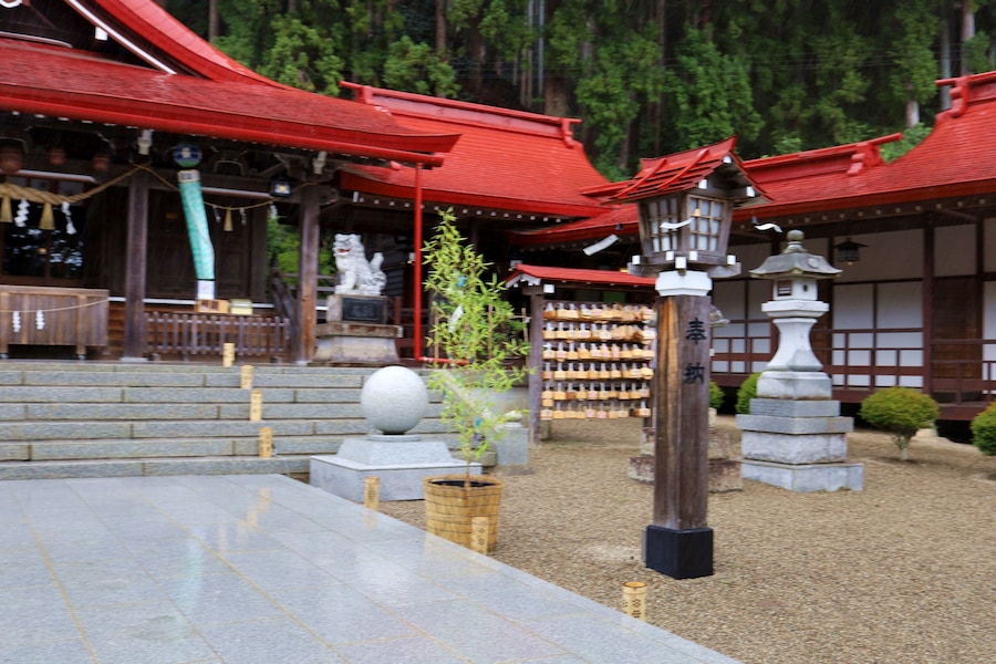 Iwanuma, Miyagi Prefecture, Japan, August 14, 2024.The scenery around Kinhebi-sui Shrine.