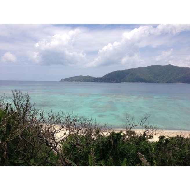 Beautiful Taen-Hama beach in Uken-son village.