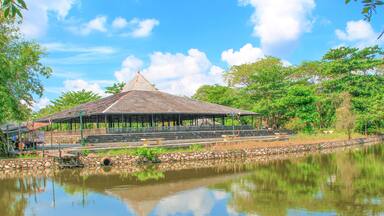 the temple of Indonesia. amuntai Agung temple, Amuntai, Sungai Malang, Hulu Sungai Utara.