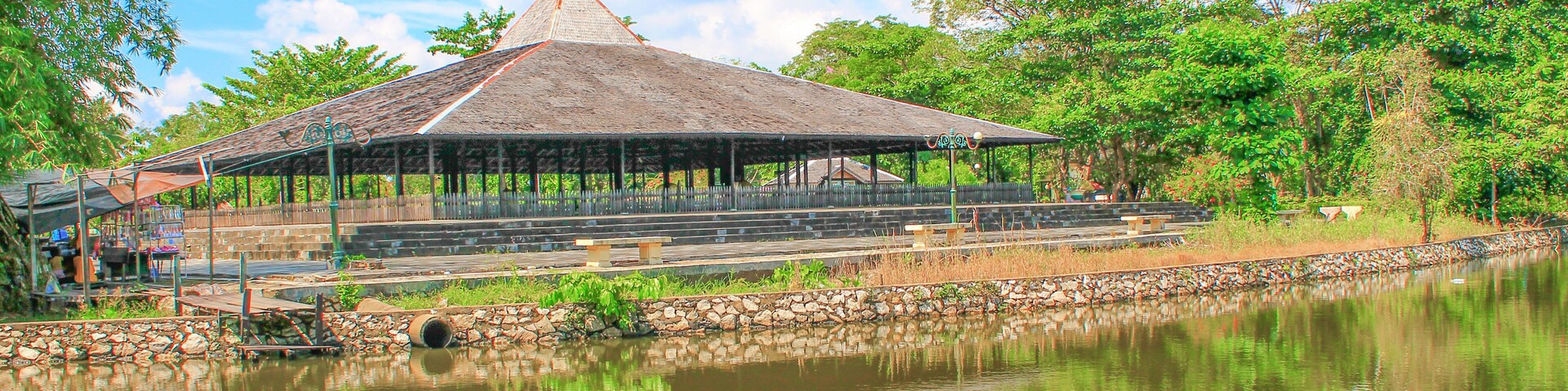 the temple of Indonesia. amuntai Agung temple, Amuntai, Sungai Malang, Hulu Sungai Utara.