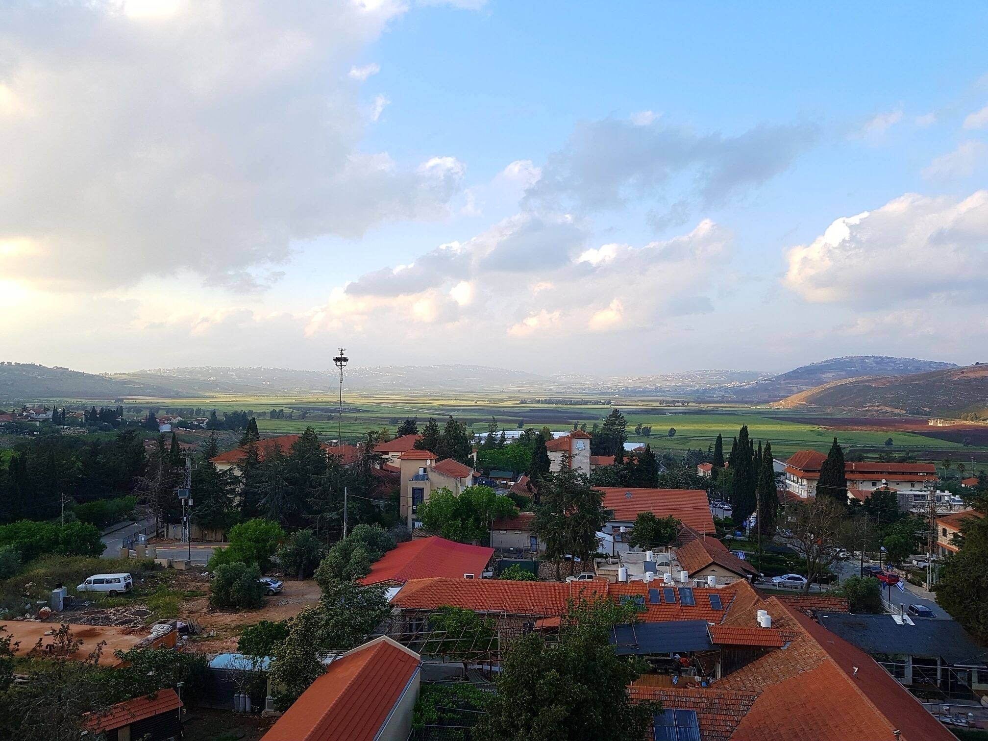 Go in and take the elevator to the 5th floor - 360 degree view, bring warm clothes.