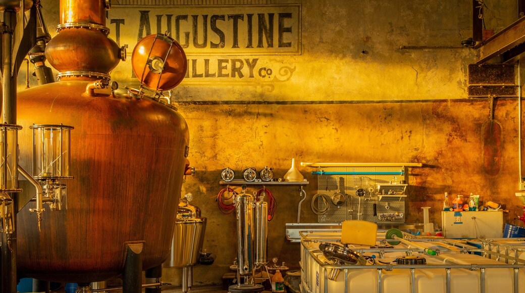 St. Augustine Distillery showing interior views