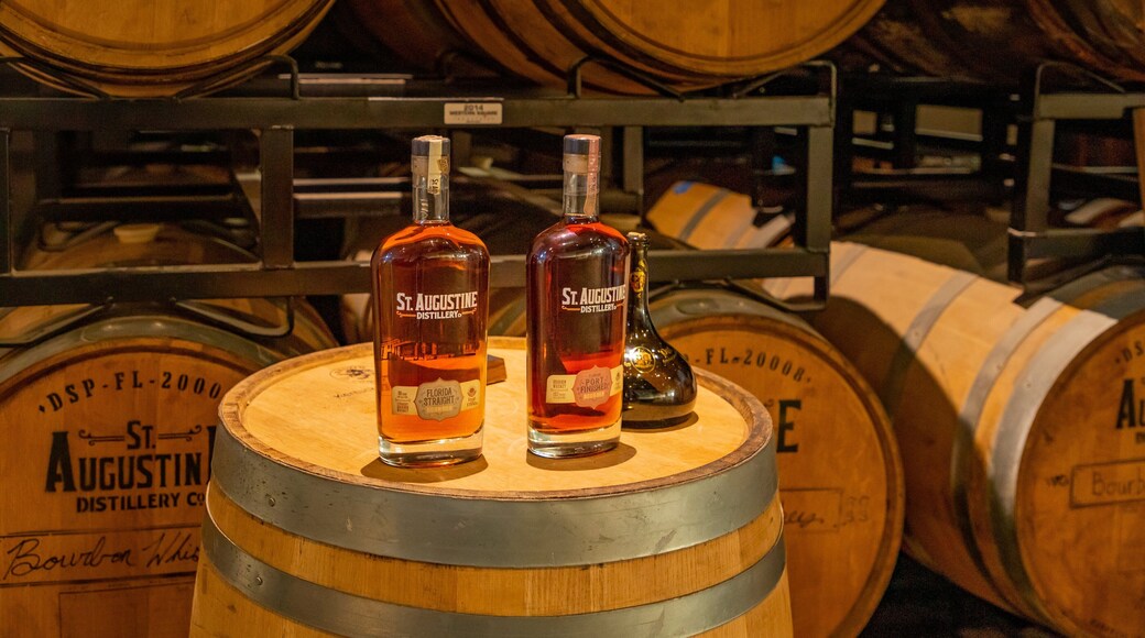 St. Augustine Distillery which includes drinks or beverages