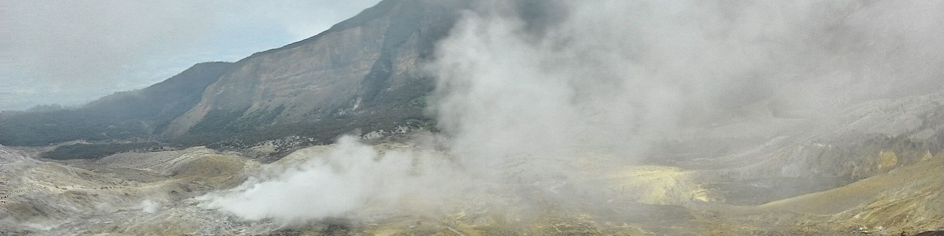 View of Papandayan's Crater from Dead Forest (Hutan Mati). June 2015.