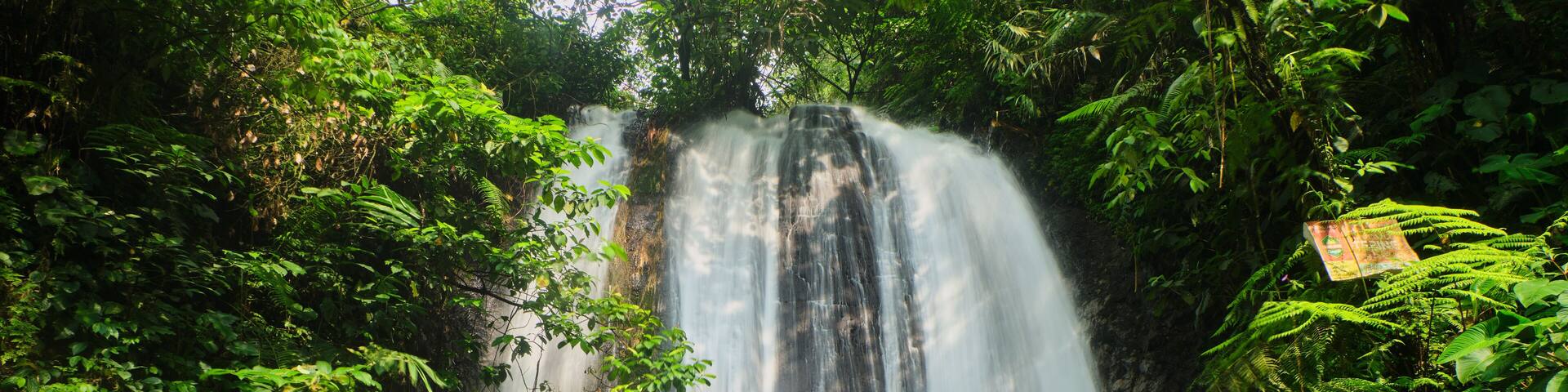 Amazing Waterfall in the Mount Halimun Salak Area, Pamijahan, West Java, Indonesia