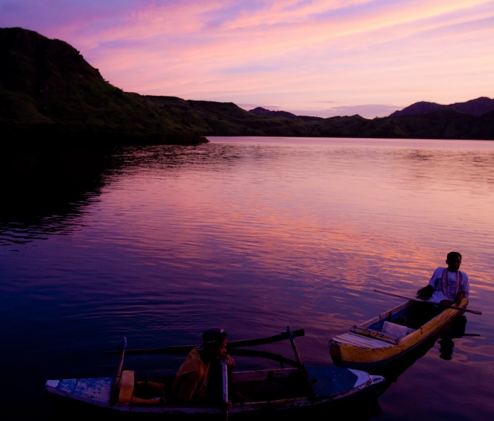 Avant dormir sur la barque 