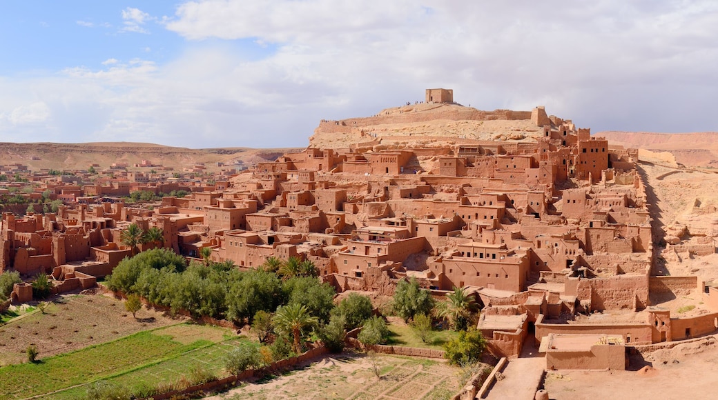 Panorama of Kasbah Ait Ben Haddou near Ouarzazate. Morocco