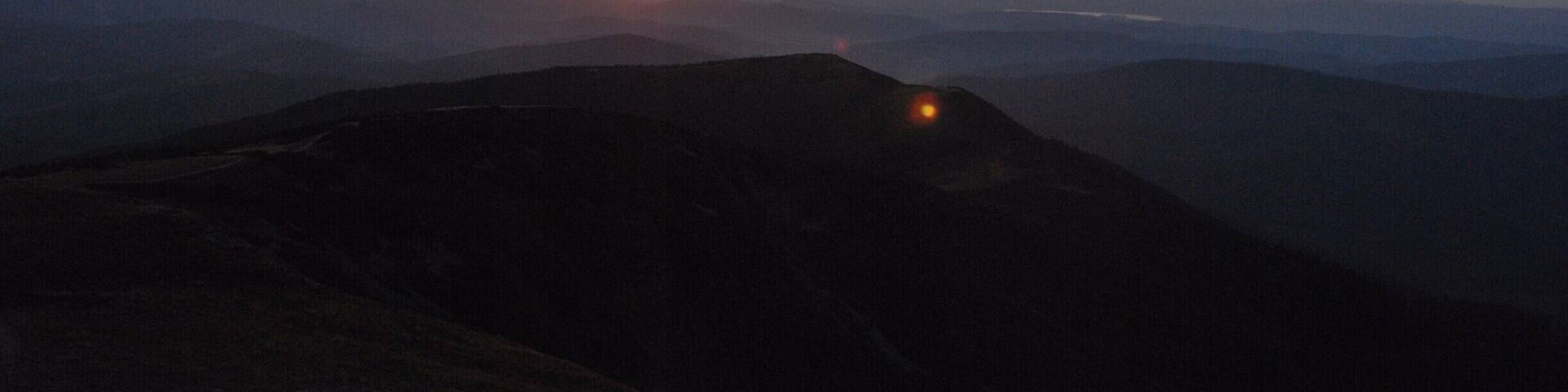 Sunset on Babia Góra