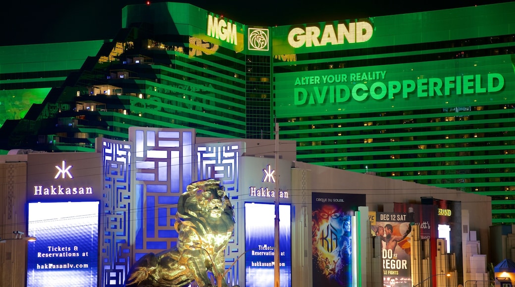 MGM Grand Casino featuring signage