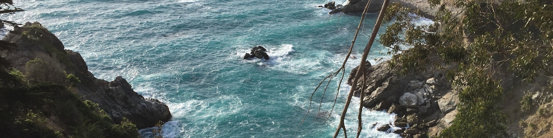 McWay Beach in Big Sur is a picturesque beach in a small cove. A waterfall of the same name is the big attraction here, although it can't be seen in this picture. #LifeAtExpedia