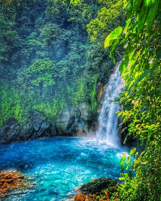 Rio Celeste Waterfall, Costa Rica