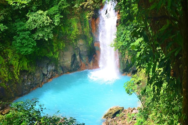 That water color? Totally real! No filter used on it! This waterfall is like something out of a fairy tale!
