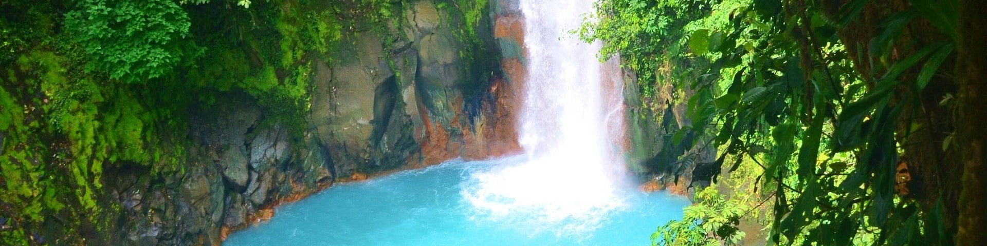 That water color? Totally real! No filter used on it! This waterfall is like something out of a fairy tale!