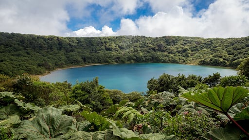 Volcano Poas crater in Costa Rica, Central America.