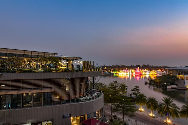 Nightscape of Shenzhen Happy Coast City