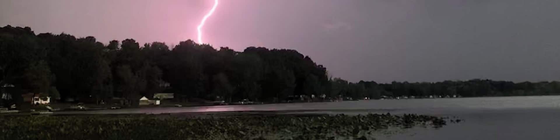 Stuck on the boat in some lightening #adventure